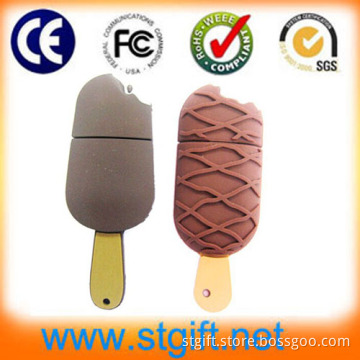 Fashion Super Quality OEM Ice-Cream USB PVC Flash Drive